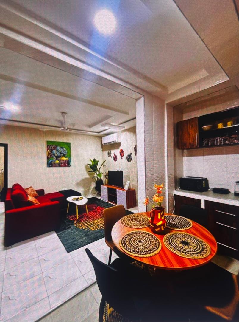 Dining area of Cape Coast Airbnb property managed by Gold Lion International
