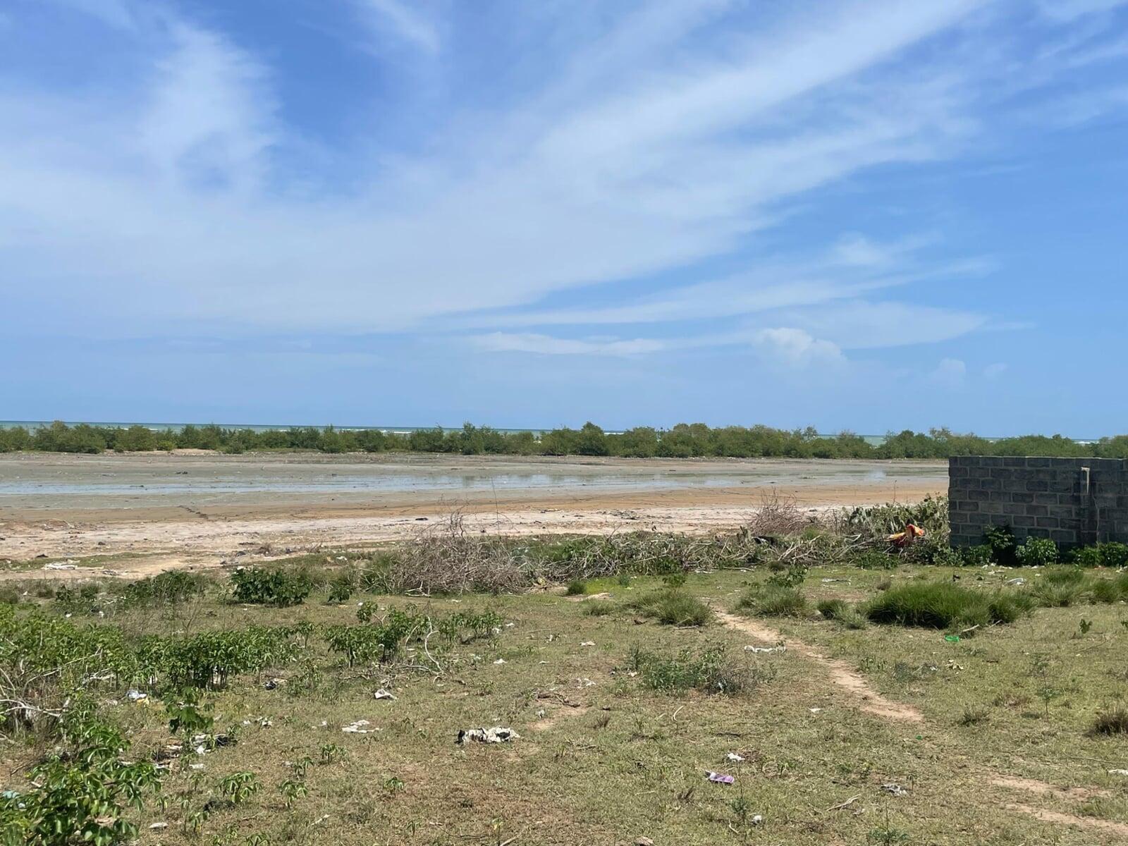 Walled beachfront compound Old Ningo