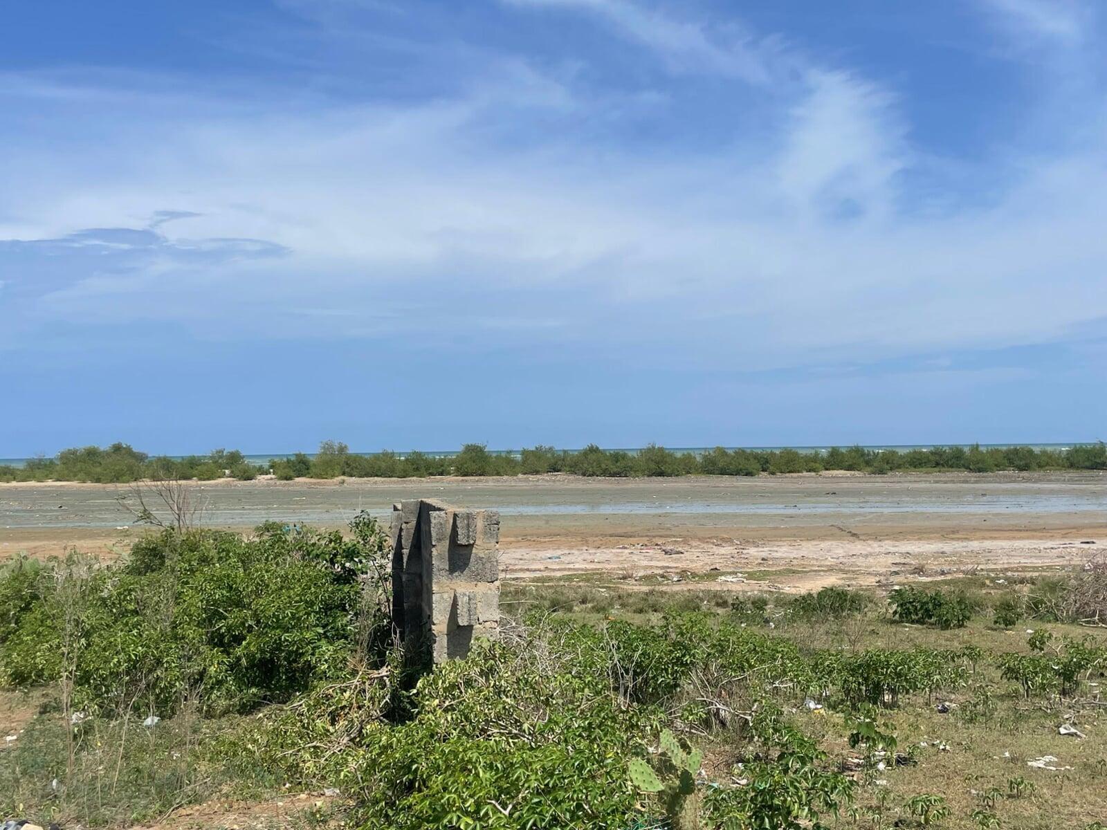 Old Ningo beachfront aerial view